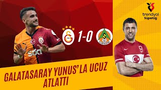 Galatasaray Yunus’la ucuz atlattı  Galatasaray 10 Alanyaspor [upl. by Anirres]