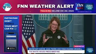 White House Press Secretary Karine JeanPierre and FEMA Deanne Criswell on Hurricane Helene [upl. by Deeraf]