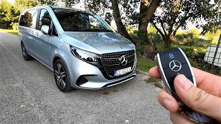 2024 MercedesBenz V 300d 20l 239 HP POV Test drive CARiNIK V Class like S class [upl. by Domineca429]