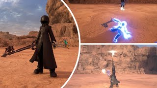 Kingdom Hearts III Hooded Dual Wield Roxas  Moveset Showcase [upl. by Aicined]