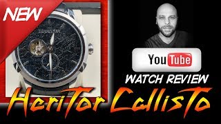 Watchgang Black Unboxing November 2017 Heritor Callisto HR7202 Watch Review [upl. by Bigot785]