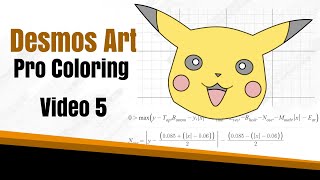 How to Create Desmos Art 5  Professional Graphing and Coloring  Step by Step Guide [upl. by Jonati]