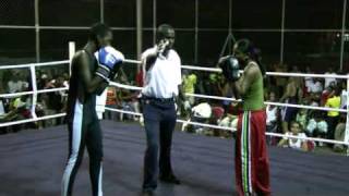 Ranini Cundasawmy vs fabrice sebastien MIX FIGHT Male vs Female  19 feb 2011 [upl. by Gio]