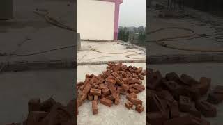 construction contentcreator work plinthbeam mitti cement briks youtube trending tiwarivlog [upl. by Edin]