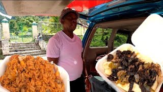 Hes StVincent CRAZIEST street food seller stvincenttravel [upl. by Hasin469]