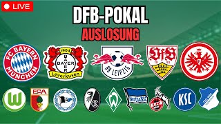 DFBPokal Auslosung Achtelfinale  LIVE [upl. by Grounds599]