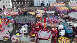 Kings Lynn Mart Fun Fair 2024  Drone From above amp Walk through [upl. by Raeann]