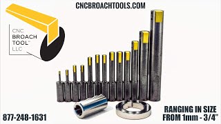 CNC Broach Tools Indexable Keyway and Spline broaching [upl. by Bayly]