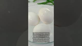 Peel Boiled Eggs Fast with This Simple Hack 🥚quotQuickSkillz CookingHacks EggPeeling KitchenTips [upl. by Janis]