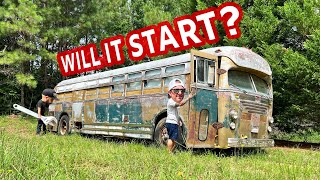 This 1948 Vintage Bus Has Been Abandoned For 25 YearsWill It Start Up Again [upl. by Issiah]