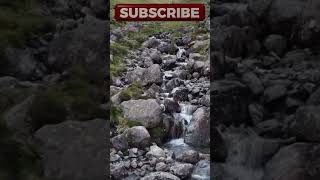 Drone Flight up Scafell Pike Waterfall lakedistrict scafellpike drone waterfall dji djiminise [upl. by Ginzburg]