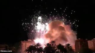 Falles Dénia 2019 Mascletà nocturna [upl. by Susy]