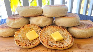 The BEST English Muffin Recipe  Breakfast Sandwich Bonus  24 Hour Cold Ferment [upl. by Bibbie]