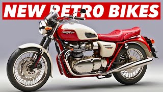 Top 7 New RETRO Motorcycles For 2024 [upl. by Annaeed]