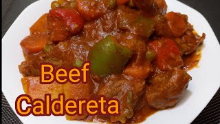 BEEF CALDERETA by tasty filipino cuisine [upl. by Gnim]