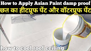 Asian Paint heat proof paint  heat register paint  waterproof paint  ceiling cool roof paint [upl. by Drucy]