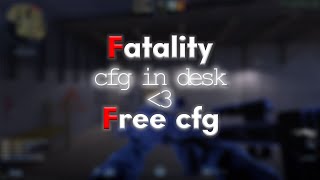 fatalitywin 🤍 CS2 hvh media free cfg [upl. by Adis]