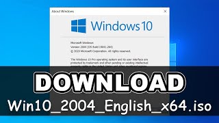 Download Win102004Englishx64iso  Download Windows 10 May 2020 Update [upl. by Orsino]