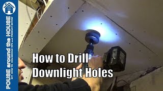 How to Drill Downlight Holes LED Downlighter Fit amp Installation [upl. by Normak]