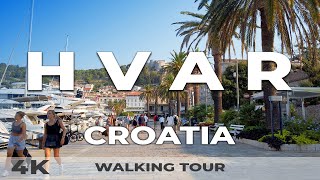 Hvar 🇭🇷 Croatia Walking Tour 4K 60FPS – Explore the Sunniest Island in the Adriatic [upl. by Hervey637]