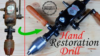 Restoration Old German Hand Drill  Restore It Project FULL [upl. by Cida500]