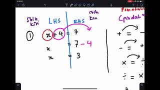 KELAS POWER ALGEBRA 2024 SIRI 3 27 FEB PERSAMAAN LINEAR KAEDAH PINDAH2 amp PERSAMAAN LINEAR SERENTAK [upl. by Misti]