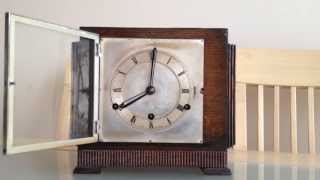 ANVIL PERIVALE WESTMINSTER CHIME ART DECO MANTLE CLOCK [upl. by Akihsay760]