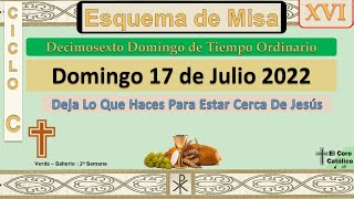 ✅ ESQUEMA DE MISA DOMINGO 17 DE JULIO 2022 PDF DESCARGAR [upl. by Sivat]