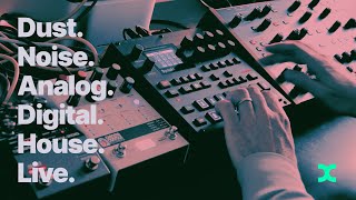 Dust Noise Analog Digital House Live – Syntakt x Sequential Prophet Rev 2 [upl. by Drice]