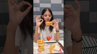 100 Rs McDonalds Challenge  Mc Burger Fries amp more😱 shorts [upl. by Enyalb575]