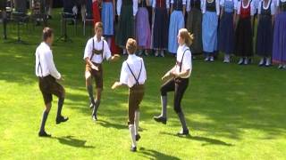 Austrian traditional folk dance Haidauer amp Osterwitzer Schuhplattler [upl. by Corsetti318]