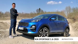 Kia Sportage 16 CRDI MildHybrid 136 PS 2020 Review Test Fahrbericht [upl. by Enyleve]