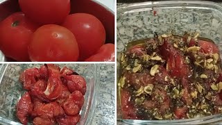 TOMATE CONFIT delicioso [upl. by Eelarbed]