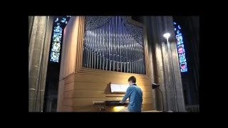 Praeludium in C BWV 553  Bach  played by Antoine Anneessens on a pipe organ at Oostende [upl. by Tova]