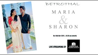 Betrothal  MARIA amp SHARON  16th NOV 2024 [upl. by Eceirehs]