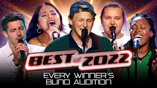 Blind Auditions of every The Voice 2022 WINNER  Mega Compilation [upl. by Piero]