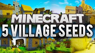 5 MINECRAFT VILLAGE SEEDS  Minecraft 111 Seeds PC [upl. by Anoed222]