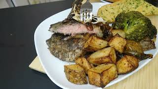 Sous vide ribeye roasted potatoes amp broccoli [upl. by Fritz]