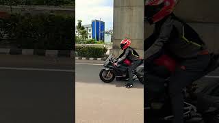 Ducati V4s Fullsix Carbon in Kochi Kerala India Superbike Slowmo [upl. by Ettennek]