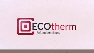 ECOtherm FussbodenheizungFrässystem [upl. by Berta610]