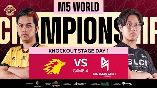 ENG M5 Knockouts Day 1 ONIC vs BLCK Game 4 [upl. by Fondea]