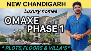 OMAXE PHASE 1  NEW CHANDIGARH  live luxury with omaxe  plots and floors price update [upl. by Rehpotsyrhc931]