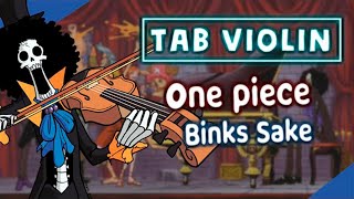 One piece  Binks Sake Violín Tutorial  Tab Tutorial  Sheet Music violín [upl. by Manly535]