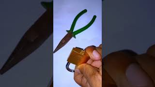 how to unlock padlock without key shorts shortvideo [upl. by Ecineg]