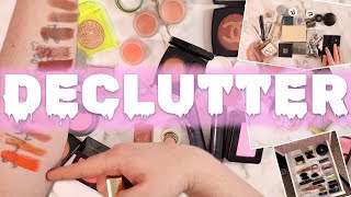 2023 COMPLETE makeup collection declutter chill vibes [upl. by Gustave]