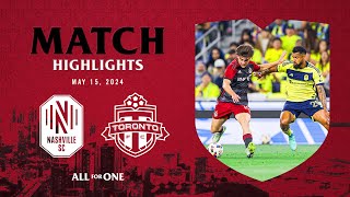 MATCH HIGHLIGHTS Toronto FC at Nashville SC  May 15 2024 [upl. by Aramois92]