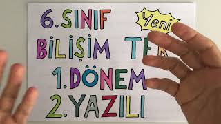 6 Sınıf Bilişim Teknolojileri 1 Dönem 2 Yazılı 💯 üzerinden [upl. by Masterson272]