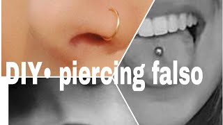 DIY•piercing falsos [upl. by Fong]