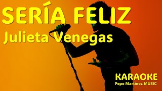 Sería feliz Julieta Venegas Karaoke [upl. by Wellington]