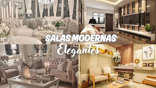 SALAS MODERNAS ELEGANTES INSPIRATE CON LAS MEJORES IDEAS [upl. by Tnarg]